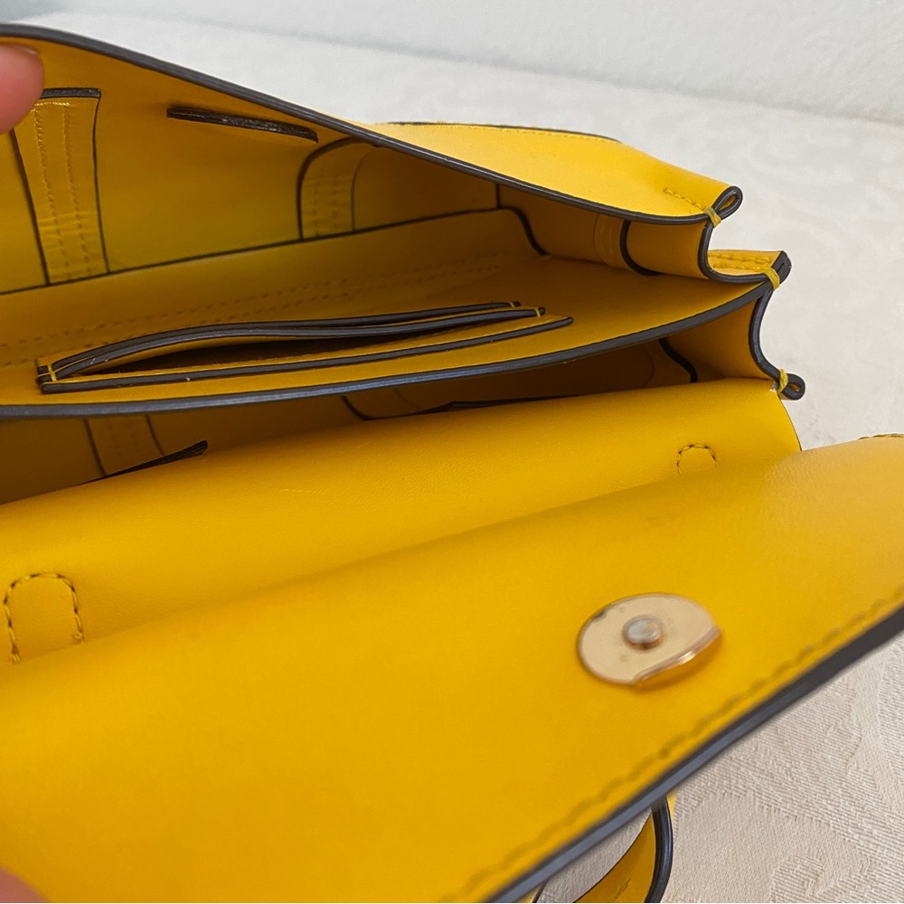 Tory Burch yellow mini 2 way bag - Picture 7 of 8